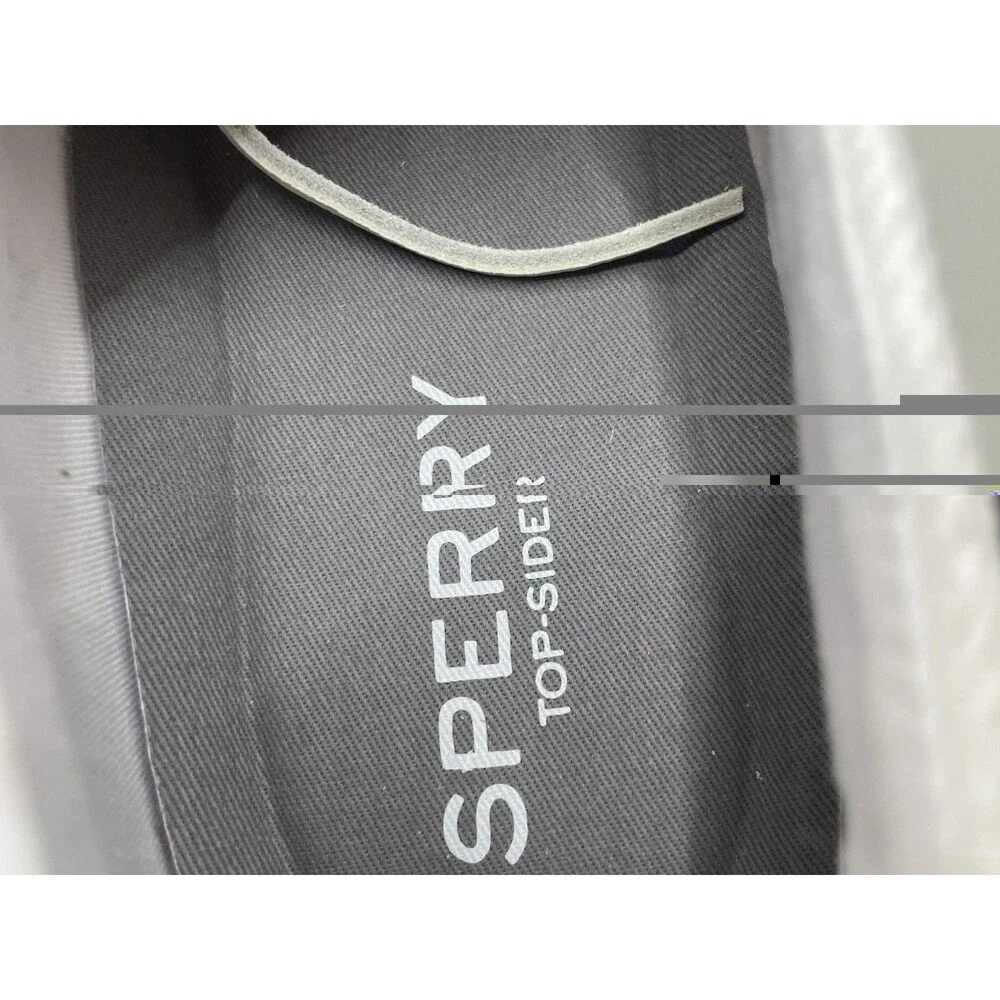 Sperry Bahama Washed Twill Boat Mens 13 M White STS24259 New In Box